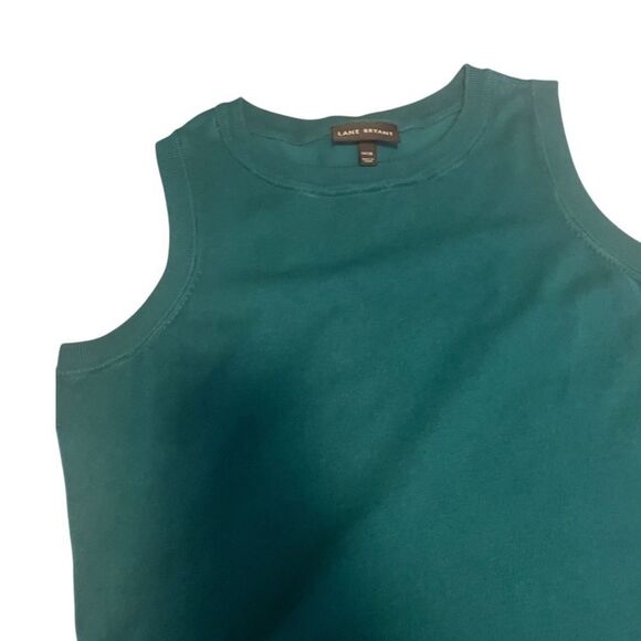 Lane Bryant | Green Sleeveless Sweater Vest - Picture 2 of 5